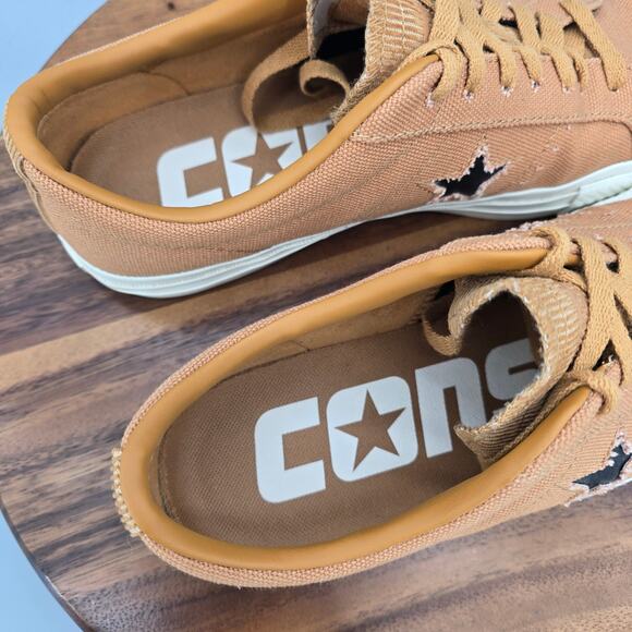 Converse One Star Pro Ox Shoes Mens 10 Brown Low Top Lace Up Athletic Sneakers